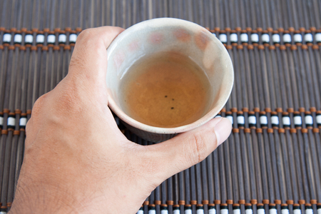 teacup is a ceremic in vintage styleの写真素材