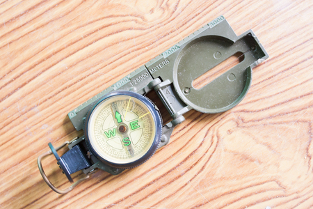 Military compass use to navigatorの写真素材