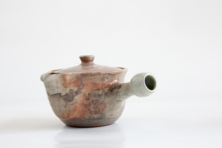 Teapot made of ceramic.の写真素材