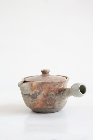 Teapot made of ceramic.の写真素材