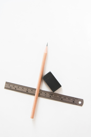 note and  pencilの写真素材