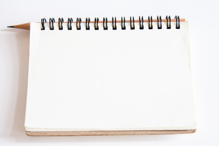 note and  pencilの写真素材