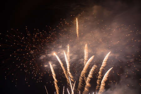 Fireworks in the new year festivalの写真素材