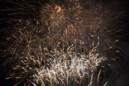 Fireworks in the new year festivalの写真素材