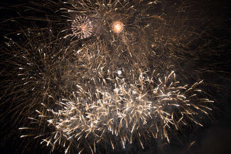 Fireworks in the new year festivalの写真素材
