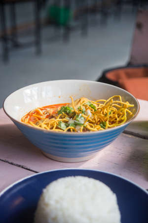 Khao Soi is food in Thailand.の写真素材