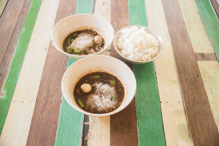 The noodle in Thai style.の写真素材
