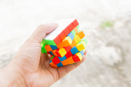 The Rubik's Cube is a 3-D combination puzzle originally.