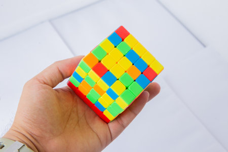 The Rubik's Cube is a 3-D combination puzzle originally.のeditorial素材