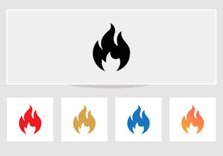 Fire design, Fire iconのイラスト素材