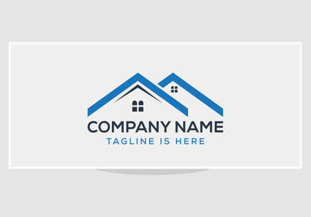 minimal, creative and modern Real Estate simple logo designのイラスト素材