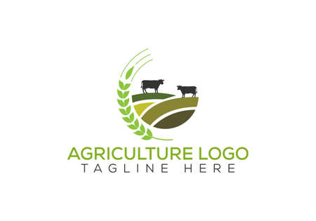 Agriculture Logo Template Designのイラスト素材