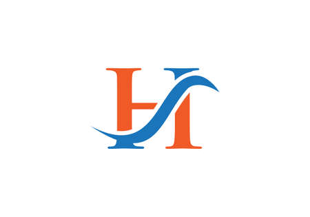 H logo design. H Modern creative unique elegant minimal. H initial based letter icon logo.のイラスト素材
