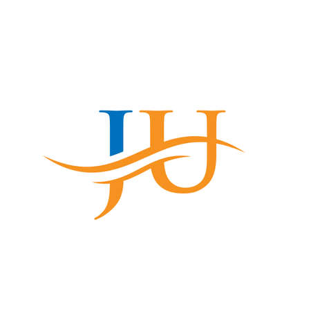 Modern JU Logo Design for business and company identity. Creative JU letter with luxury concept.のイラスト素材
