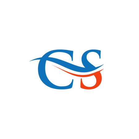 Modern CS Logo Design for business and company identity. Creative CS letter with luxury concept.のイラスト素材