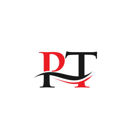PT Linked Logo for business and company identity. Creative Letter PT Logo Vectorのイラスト素材