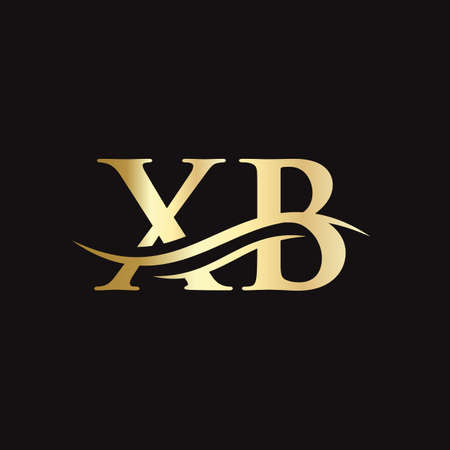 XB Linked Logo for business and company identity. Creative Letter XB Logo Vectorのイラスト素材