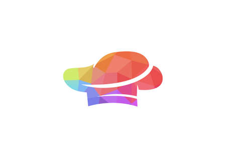 chef hat logo vector illustration.のイラスト素材