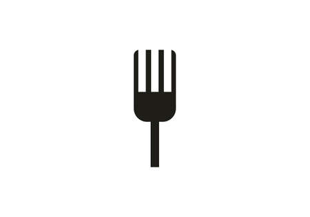 Fork icon. Vector icon fork. fork cutlery logo vector illustration designのイラスト素材