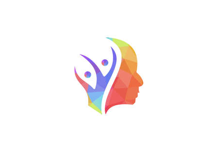 Abstract Charity logo. Human Concept Logo Design.のイラスト素材