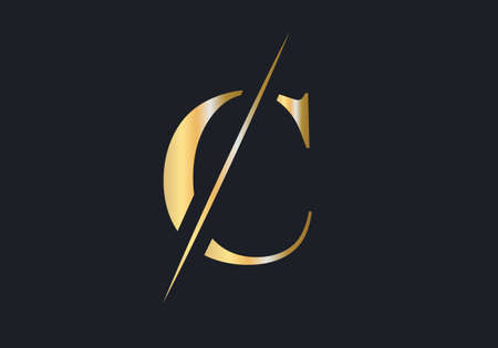 C Letter Logo Design. Luxury Letter C Logo Design vector
