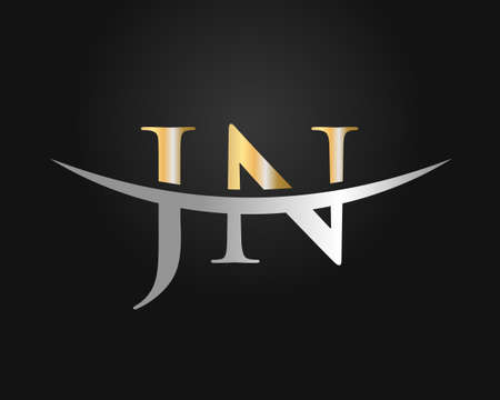 Premium Letter JN Logo Design. JN letter logo design with modern trendyのイラスト素材