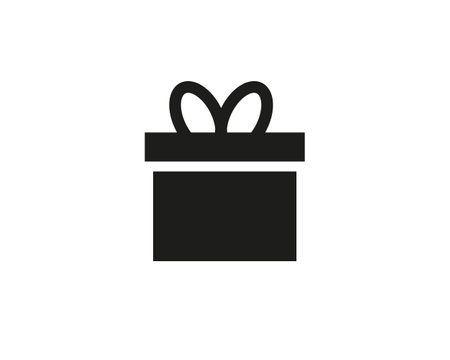 Gift box icon isolated on white background. Gift box in trendy design style vector templateのイラスト素材