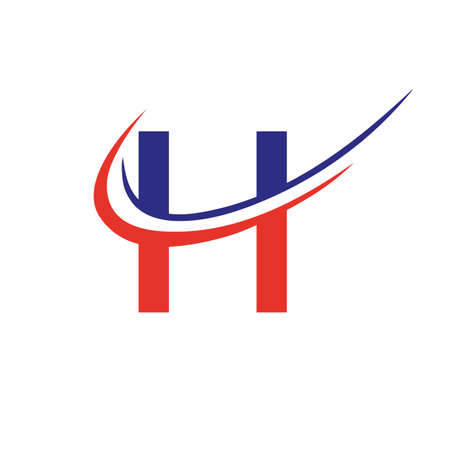 Letter H Logo Vector Template Modern and Simple Design. H Logotype For Business And Company Identity, Modern, Flat And Minimalist Templateのイラスト素材