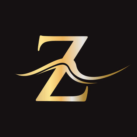 Letter Z Logo Vector Template. Z Logotype Icon. Luxury,  Simple, Minimal and Elegant Z Logo Designのイラスト素材