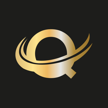 Elegant and stylish Q logo design for your company. Q letter logo design. Q Logo for luxury brandingのイラスト素材