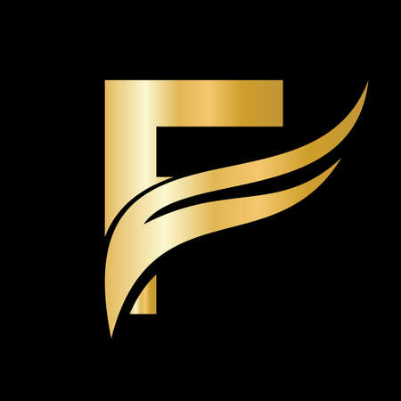 Letter F Wing Logo For Transport, Freight, Transportation Logotype Vector Templateのイラスト素材