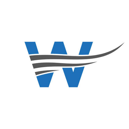 Initial Monogram Letter W Logo Design. Modern W Logotype Vector Templateのイラスト素材
