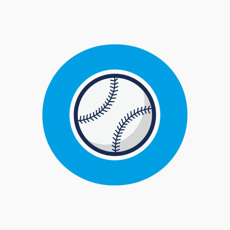 Baseball Logo On Letter O  Vector Templateのイラスト素材