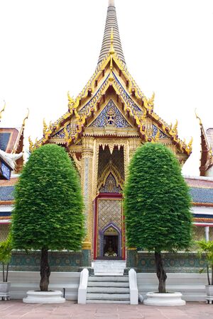 Gate of Buddhist templeの写真素材