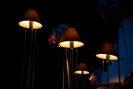Decorative lamp in wedding ceremony の写真素材