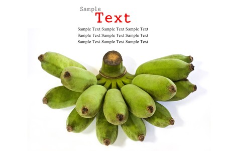 Green bananaの写真素材
