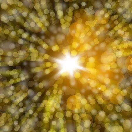 Abstract of Star and light Bokehの写真素材