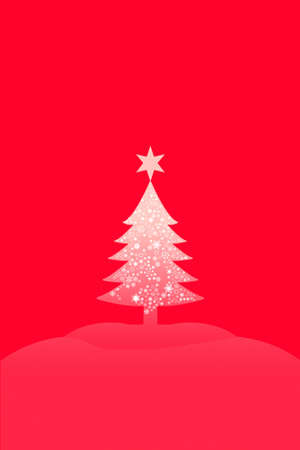 Christmas tree with pink color backgroundの写真素材