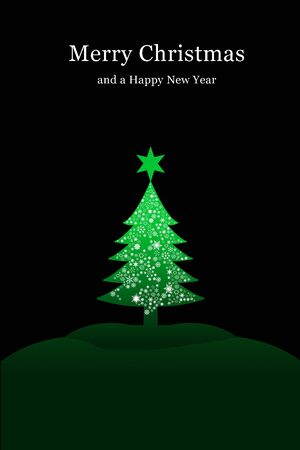 Christmas tree backgroundの写真素材