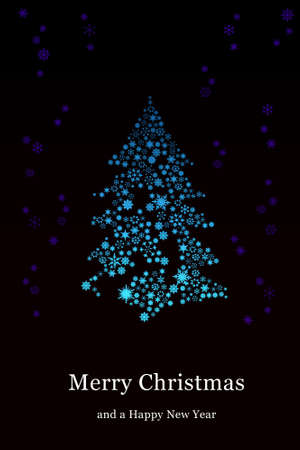 Christmas tree, greeting cardの写真素材