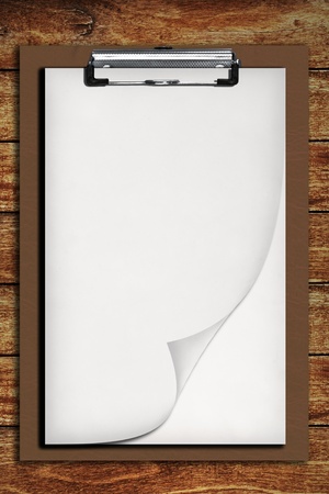 New paper on clip board の写真素材