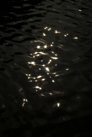 Abstract background of reflection on waterの写真素材