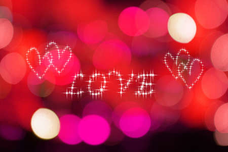 Love letter on abstract lighting backgroundの写真素材