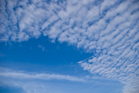 Cloud in the blue skyの写真素材