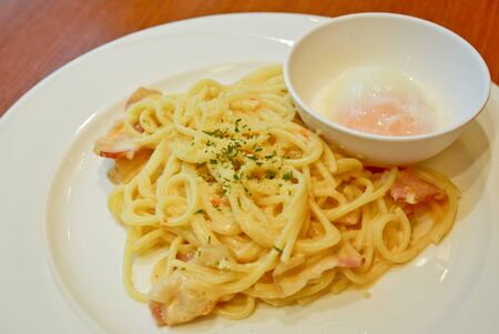 Spaghetti in Japanese styleの写真素材