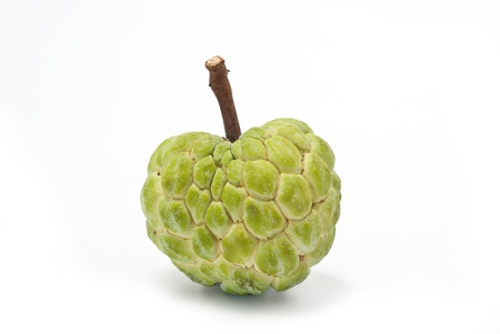 Custard apple on white background, Isolatedの写真素材