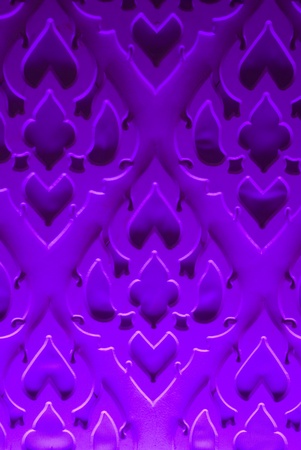 Native Thai style of stucco pattern on wallの写真素材