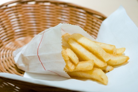 French fries in basket