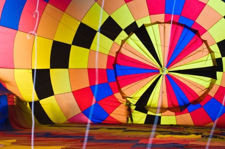 CHIANG MAI, THAILAND - NOV 26 : Participants blow up their balloons in the International Balloon Festival on November 26,2011 at the Prince Royalの写真素材