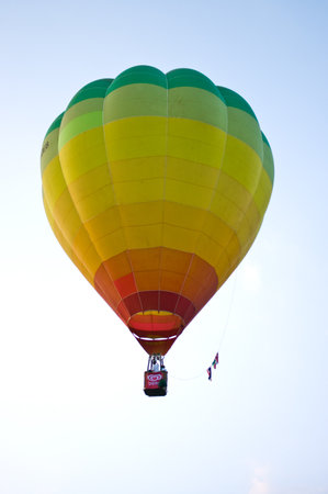 CHIANG MAI, THAILAND - NOV 26 : Balloon floating to sky during Thailand balloon festival 2011 at Prince Royal's college in Chiang Mai, Thailand on Nov 26, 2011.のeditorial素材